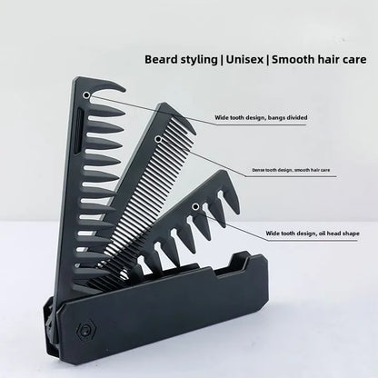 Multifunctional 3-in-1 Plastic Folding Pocket Combs