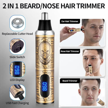 Hair Clipper for Men Zero Gapped Nose Hair Trimmer Set