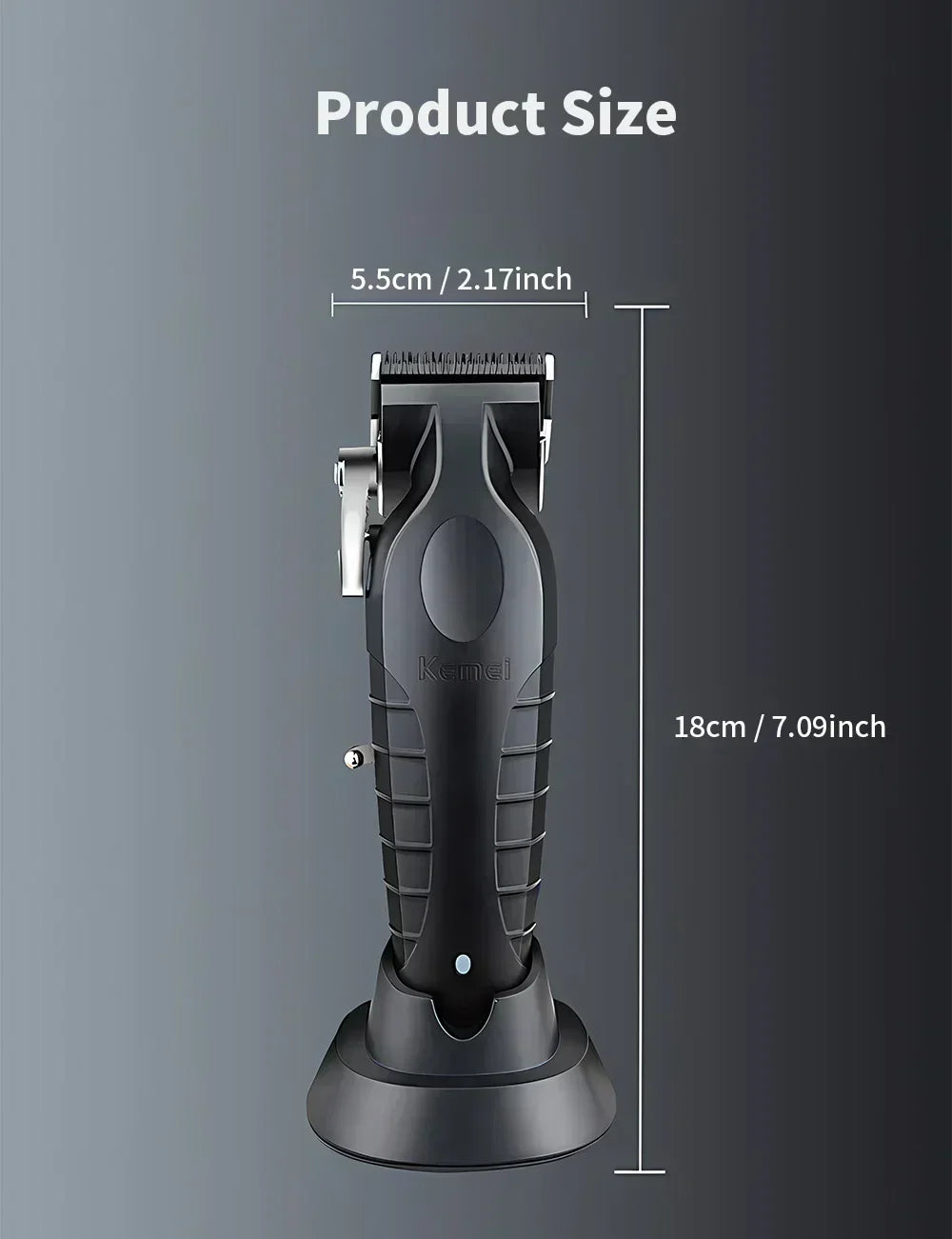 Kemei KM-2996 Professional Precision Fade Hair Clippers Cordless