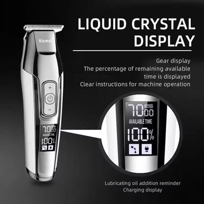 Kemei KM-5027 Original Electric Hair Clipper LCD Display