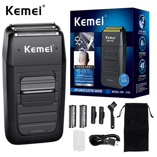 Kemei KM-1102 Rechargeable Cordless Shaver
