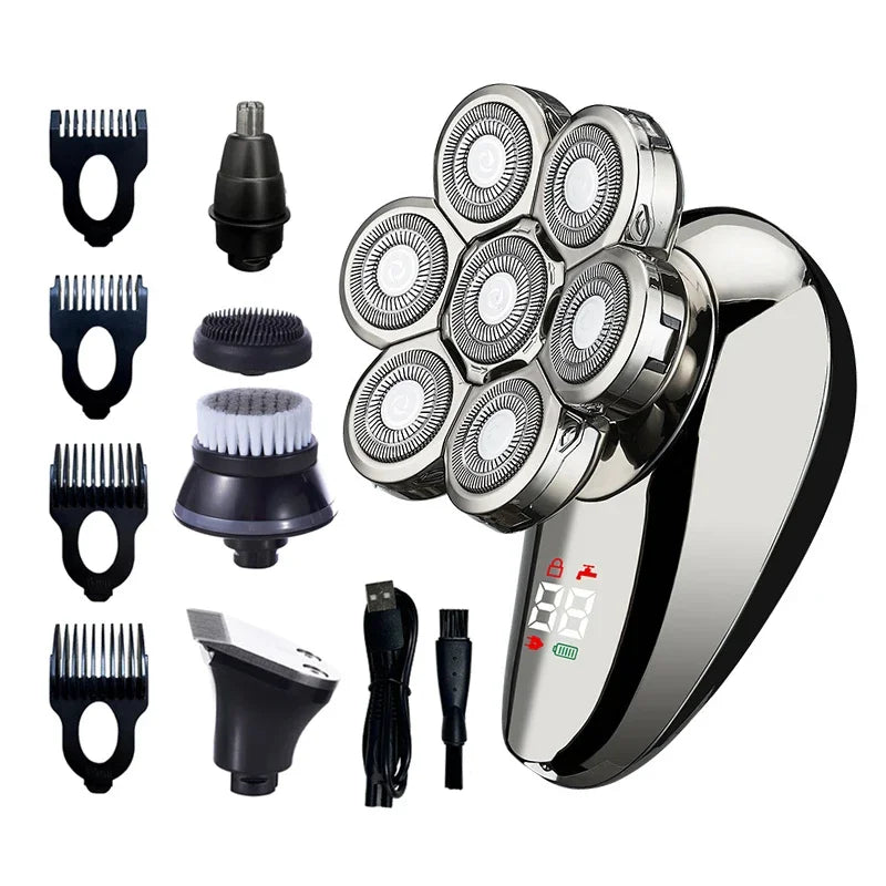 5 In 1 Electric Shaver For Men Bald Head Hair Clipper Razor