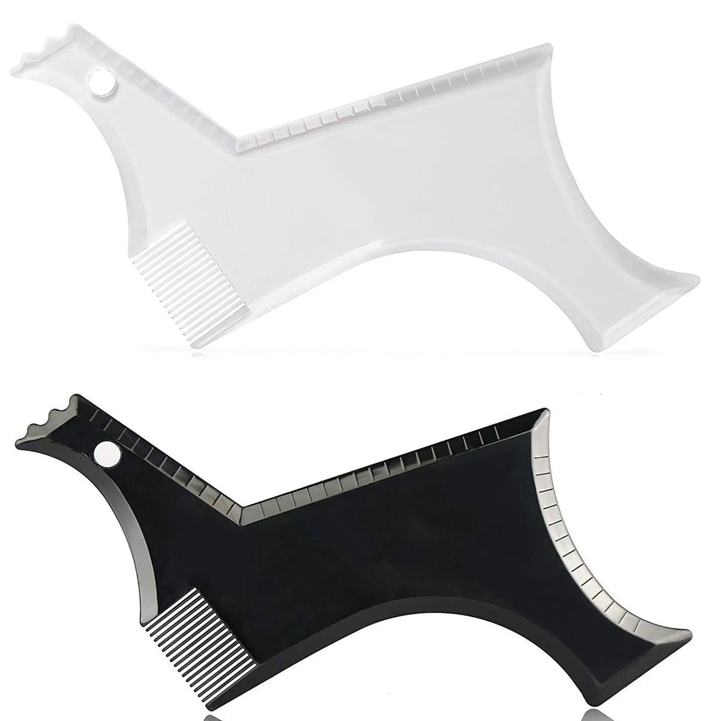 Men's Beard Comb Template Clear Ruler Styling Tool