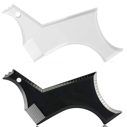 Men's Beard Comb Template Clear Ruler Styling Tool