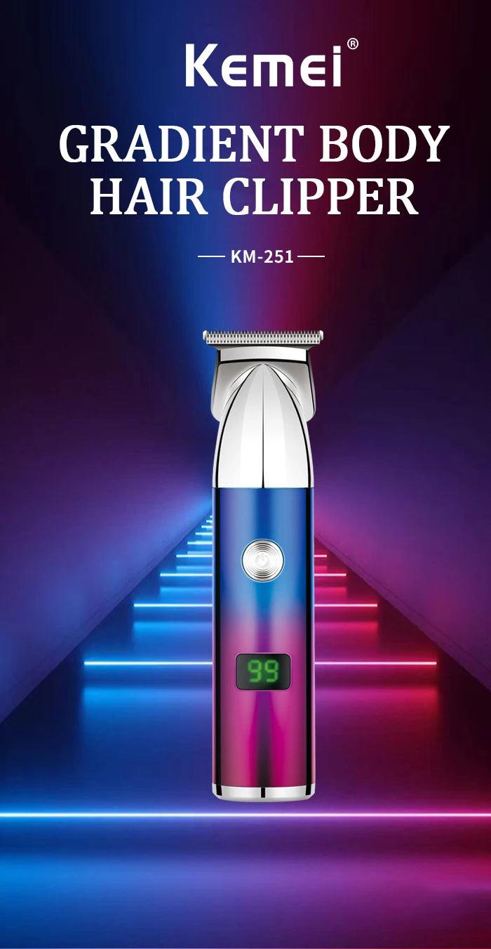 Kemei Professional Beard Trimmer for Men Rechargeable Shavers