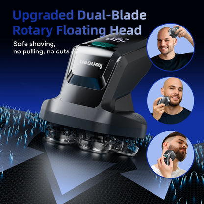 S32 Electric Head Shaver for Men 7D Floating Cutter