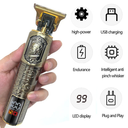 Kemei Professional T9 hair clipper KM-2095 LCD digital