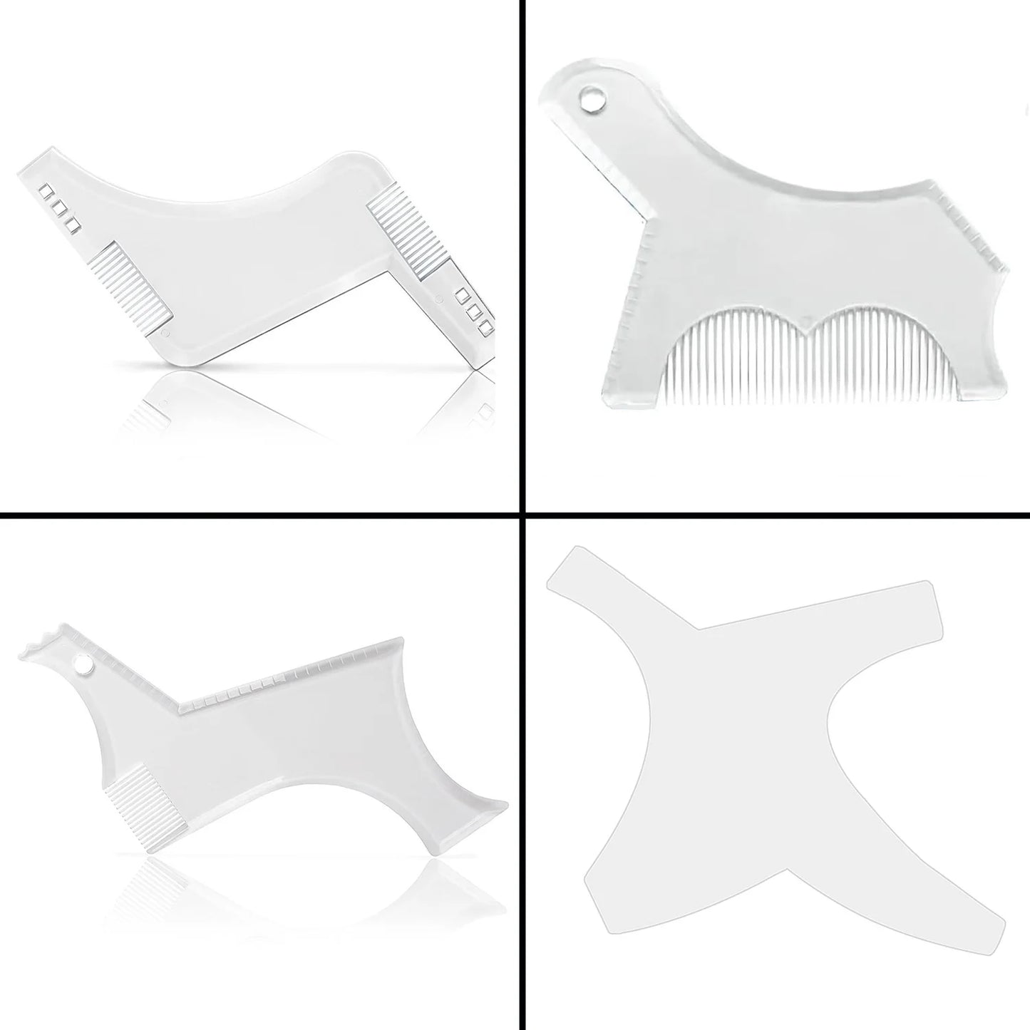Man Beard Shaping Template Set Salon Beard Stencil Shaper
