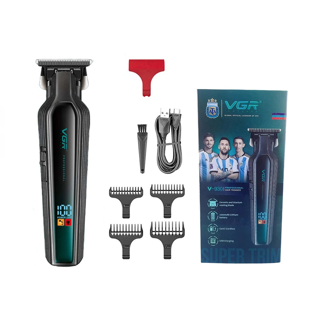 VGR Hair Trimmer Professional Hair Clipper Rechargeable Clipper V-930