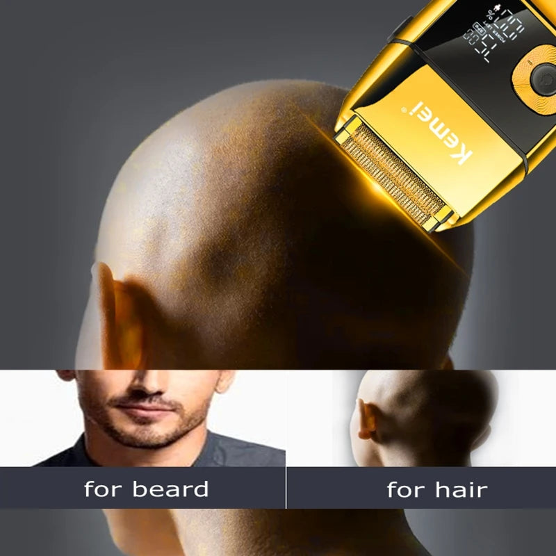 Kemei 2028 Barber Professional Beard Hair Shaver For Men