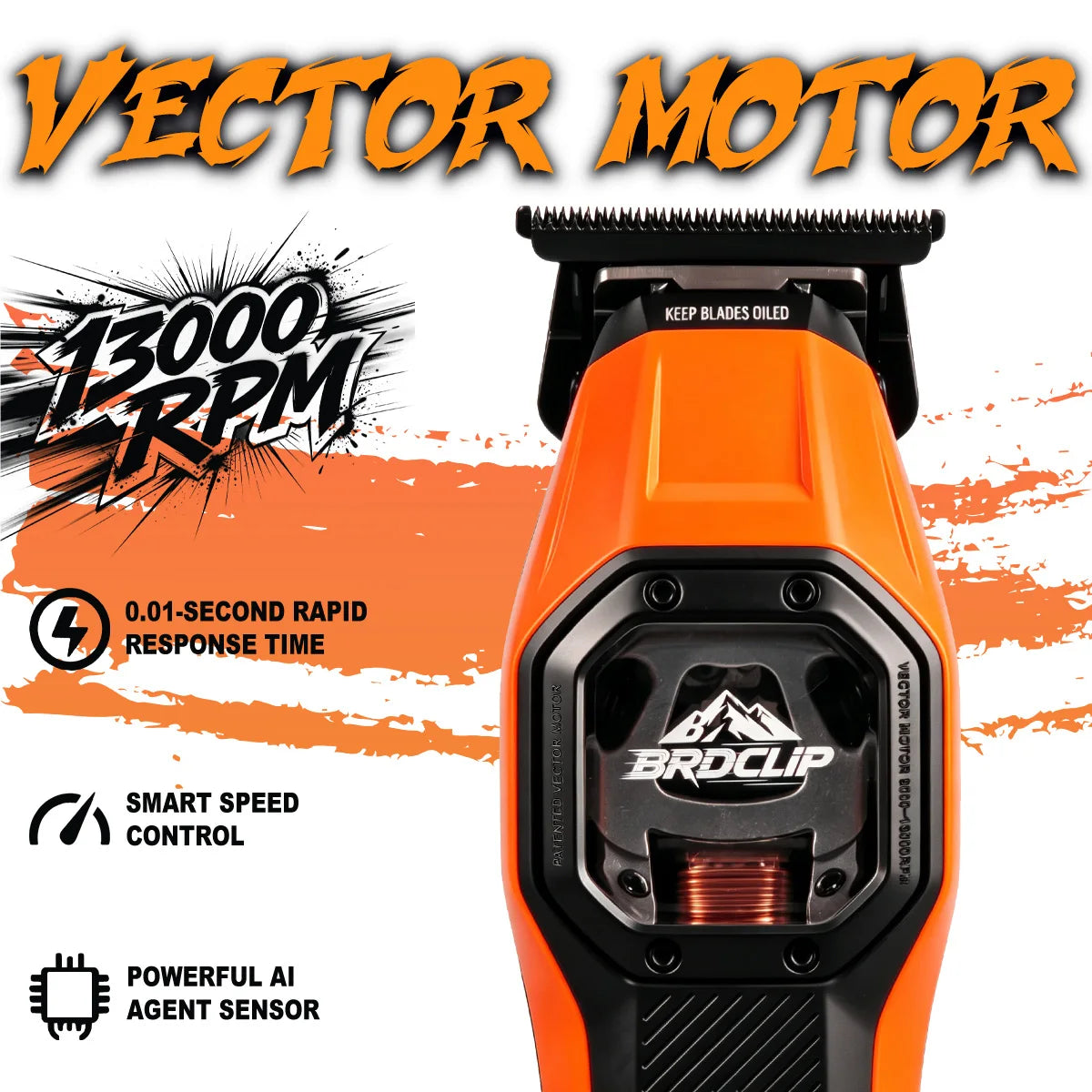 New Professional BRDCLIP Salon Barber Kit Hair Clipper