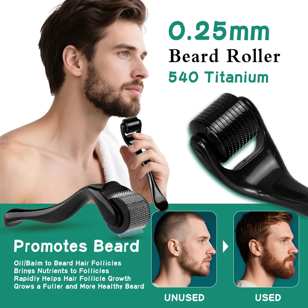 Derma Roller for Skin Beard Hair Growth Face Massager