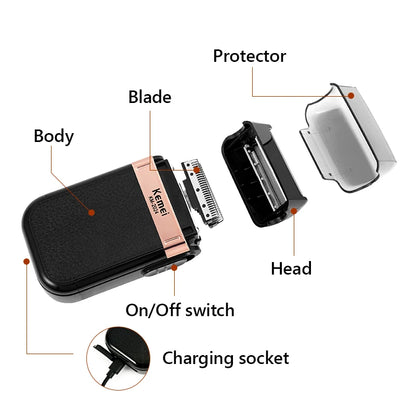 Professional Hair Trimmer Gold Clipper For Men Beard Trimmer