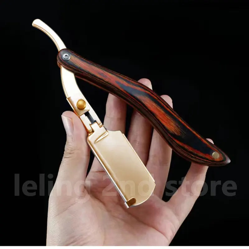 Senior wood handle blade shaving razors barber shaver
