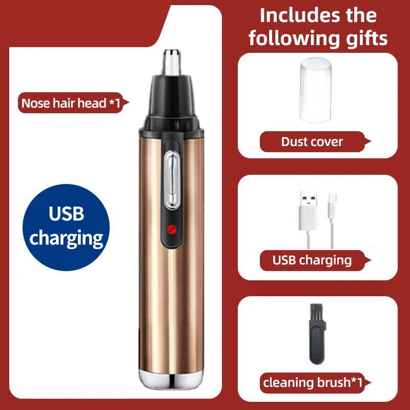 Electric Nose Hair Clipper Rechargeable Multi-kinetic Shaving