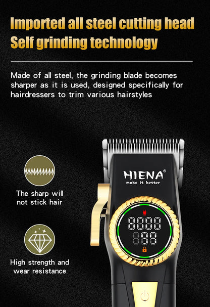 hiena hair Clipper Cordless Hair Trimmer Professional Hair Cutting