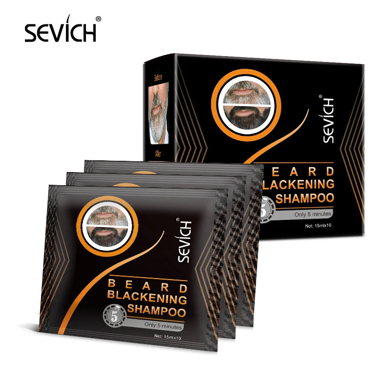 Sevich Men's Beard Growth Oil Care Products Beard Dyeing Cream Kit