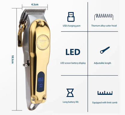 Hiena HYN-202 Professional T-Blade Hair Clippers For Men