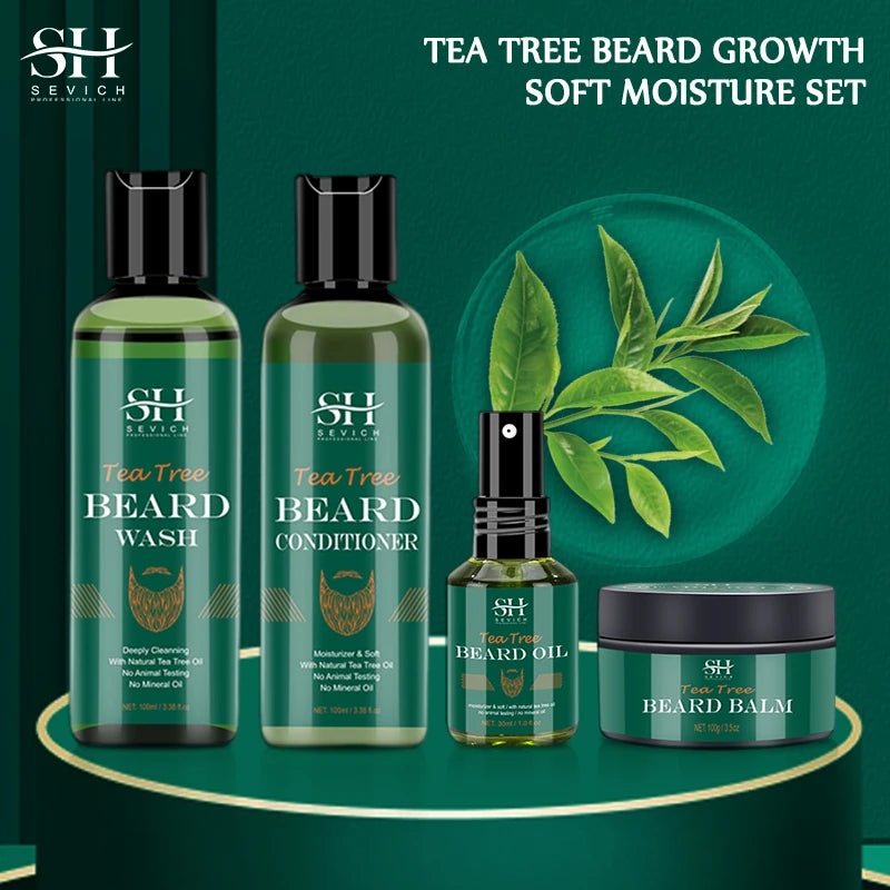 Tea Tree Beard Care Series Fast and Effective Beard Growth
