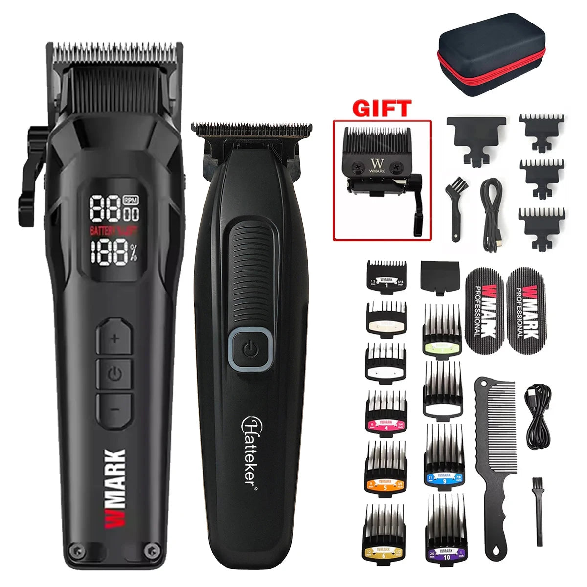 9000RPM NG-8080 Professional Hair Clipper 5 Speed Adjustment