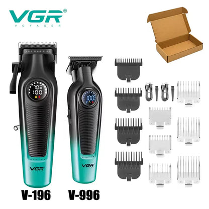 VGR V-196 V-996 Professional Barber Cutting Machines Kit