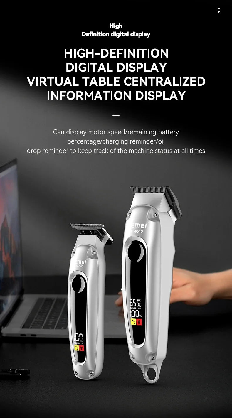 Kemei Professional Barber Hair Clippers and Trimmers Set