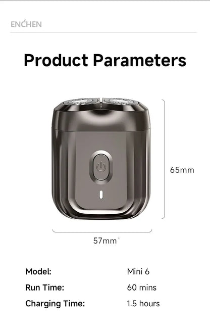 ENCHEN Beard Trimmer Mini Shaver Professional 2D Face Razor