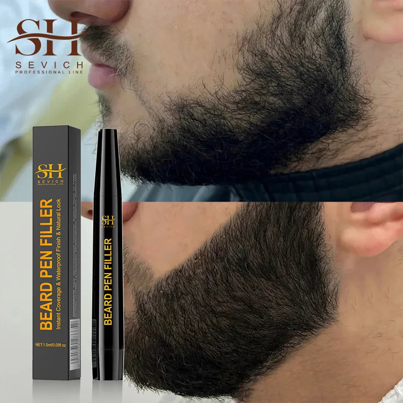 Waterproof Beard Pen Filler Men Moustache Coloring Pen Beard