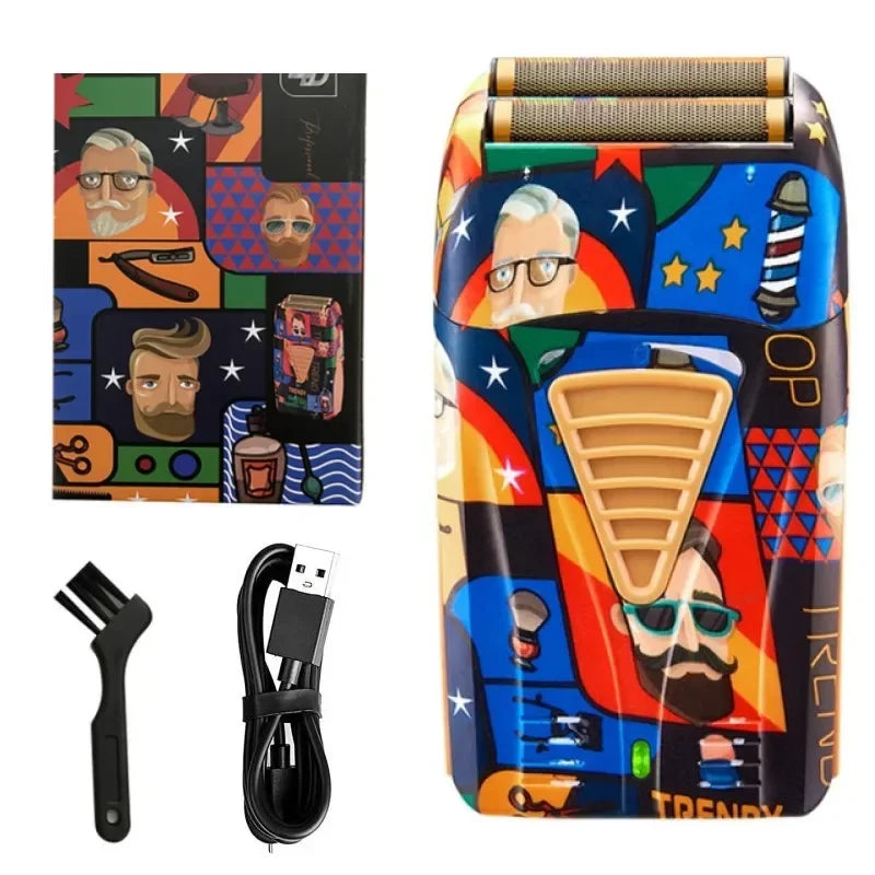 Hair Clipper LK-2207 Rechargeable Graffiti Electric Trimmer