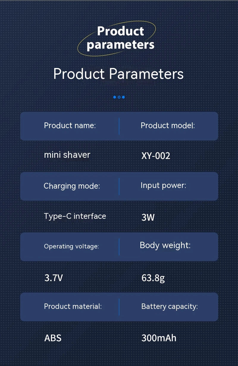 Electric Smart Shaver Household Car Shaver Digital Display