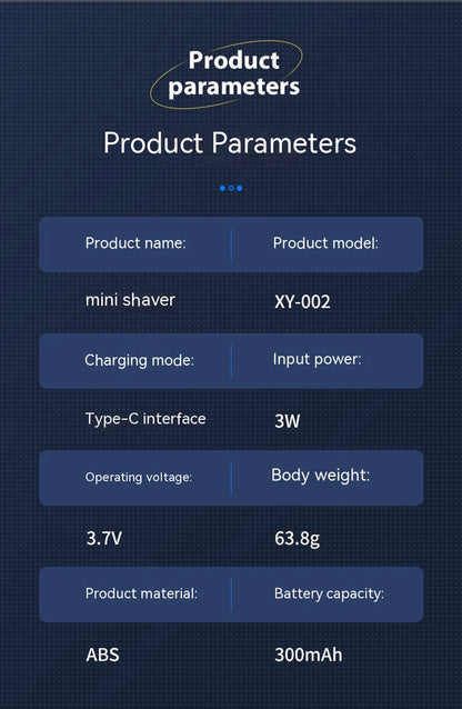 Electric Smart Shaver Household Car Shaver Digital Display