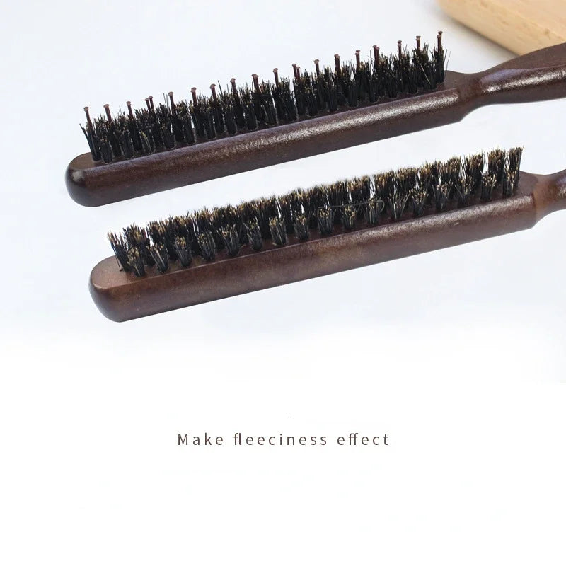 Three Rows of Boar Bristle Hair Combs for Bride's Studio Model