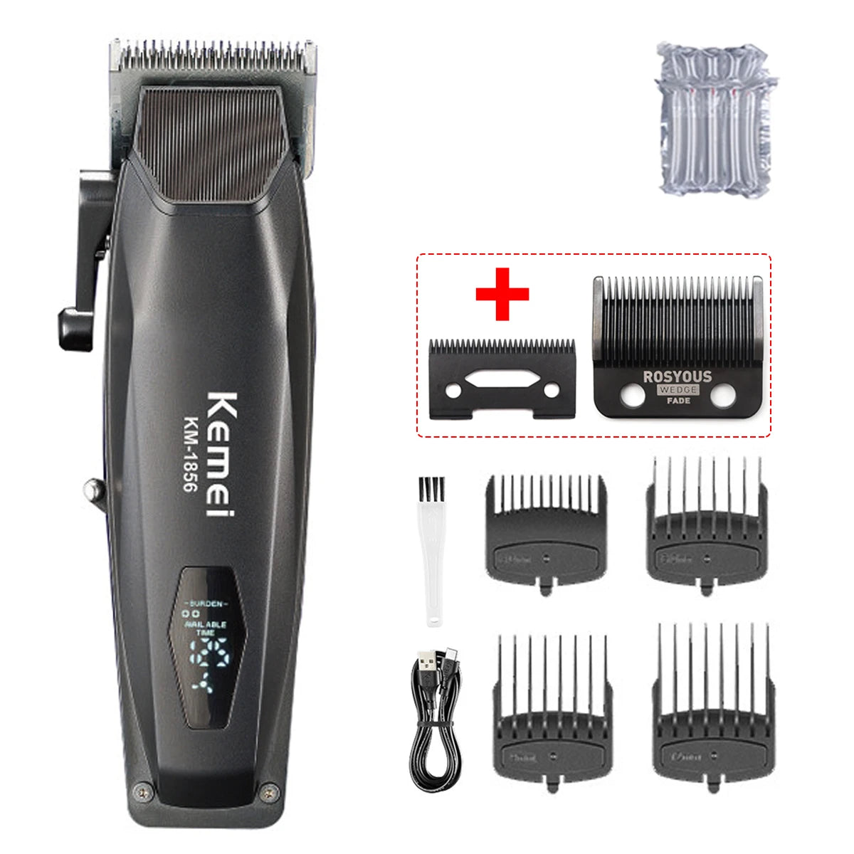 KEMEI Electric Rechargeable Best Hair Trimmer Professional Cordless