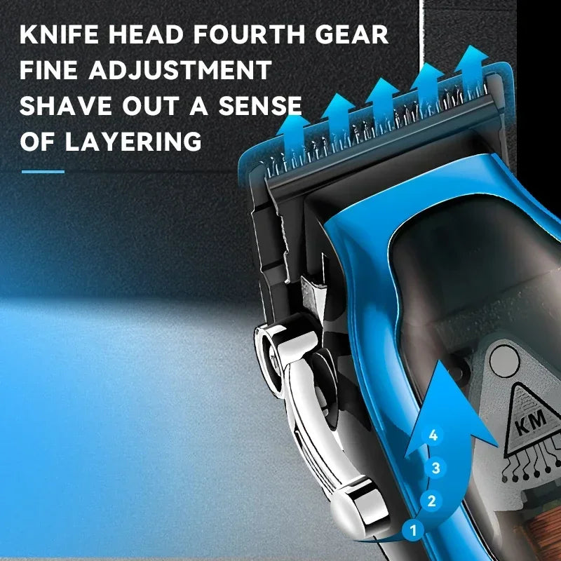 Kemei Professional Hair Clipper Barber Cordless Hair Trimmer