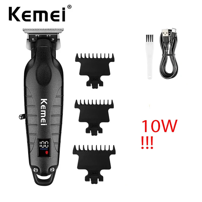 Kemei 2293 Professional Barber Hair Trimmer Zero Gapped Cordless