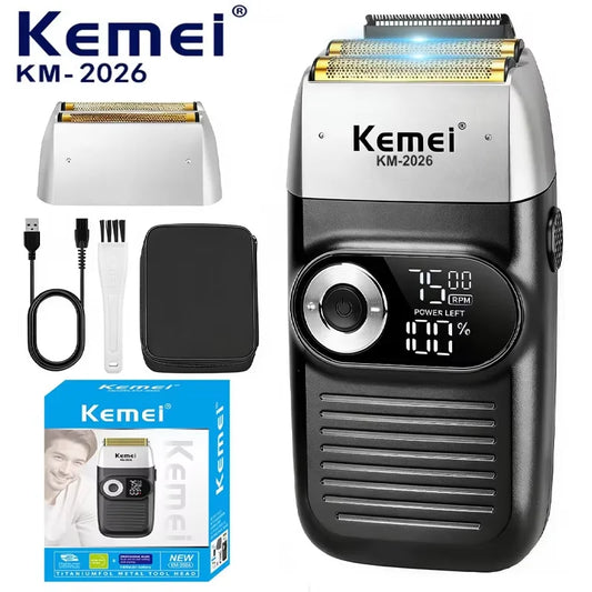 Original Kemei KM-2026 KM-2027 2 In 1 Electric Shaver