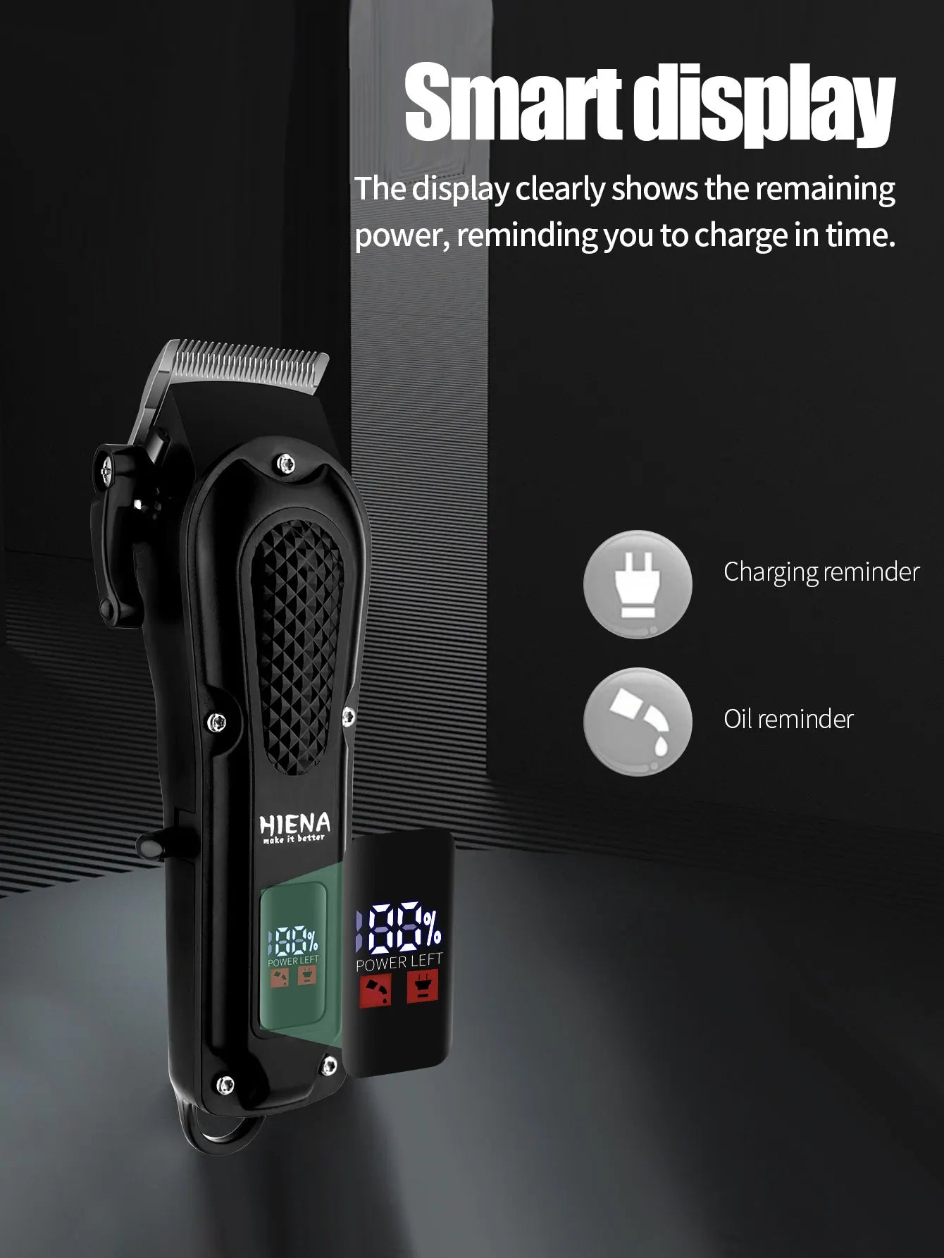hiena 212 Professional Hair Cutter Mans Hair Clipper Set