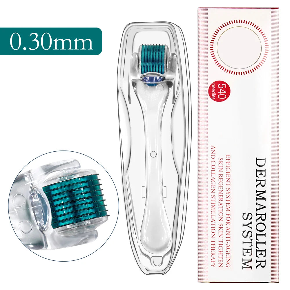 Professional Titanium Derma Roller for Facial Body Hair Growth