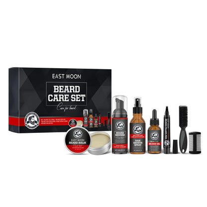 East Moon Men Beard Care Set Deep Nourishing Beard Growth Kit