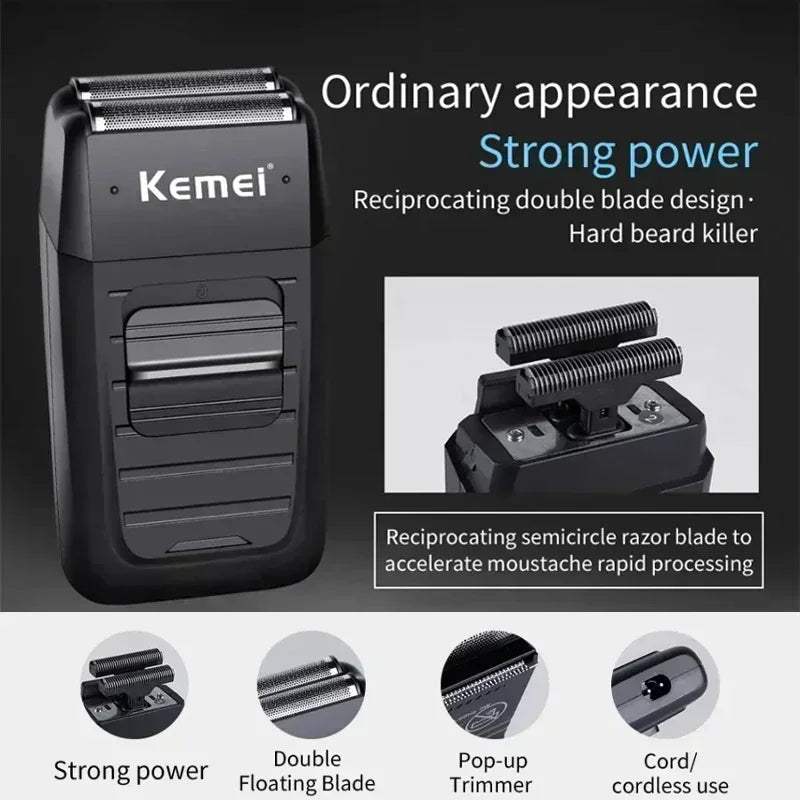 Kemei Electric Hair Clipper Kit Men's Hair Trimmer KM-2296 KM-2299 KM-1102