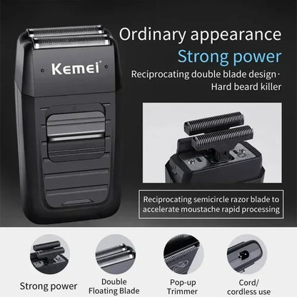 Kemei Electric Hair Clipper Kit Men's Hair Trimmer KM-2296 KM-2299 KM-1102
