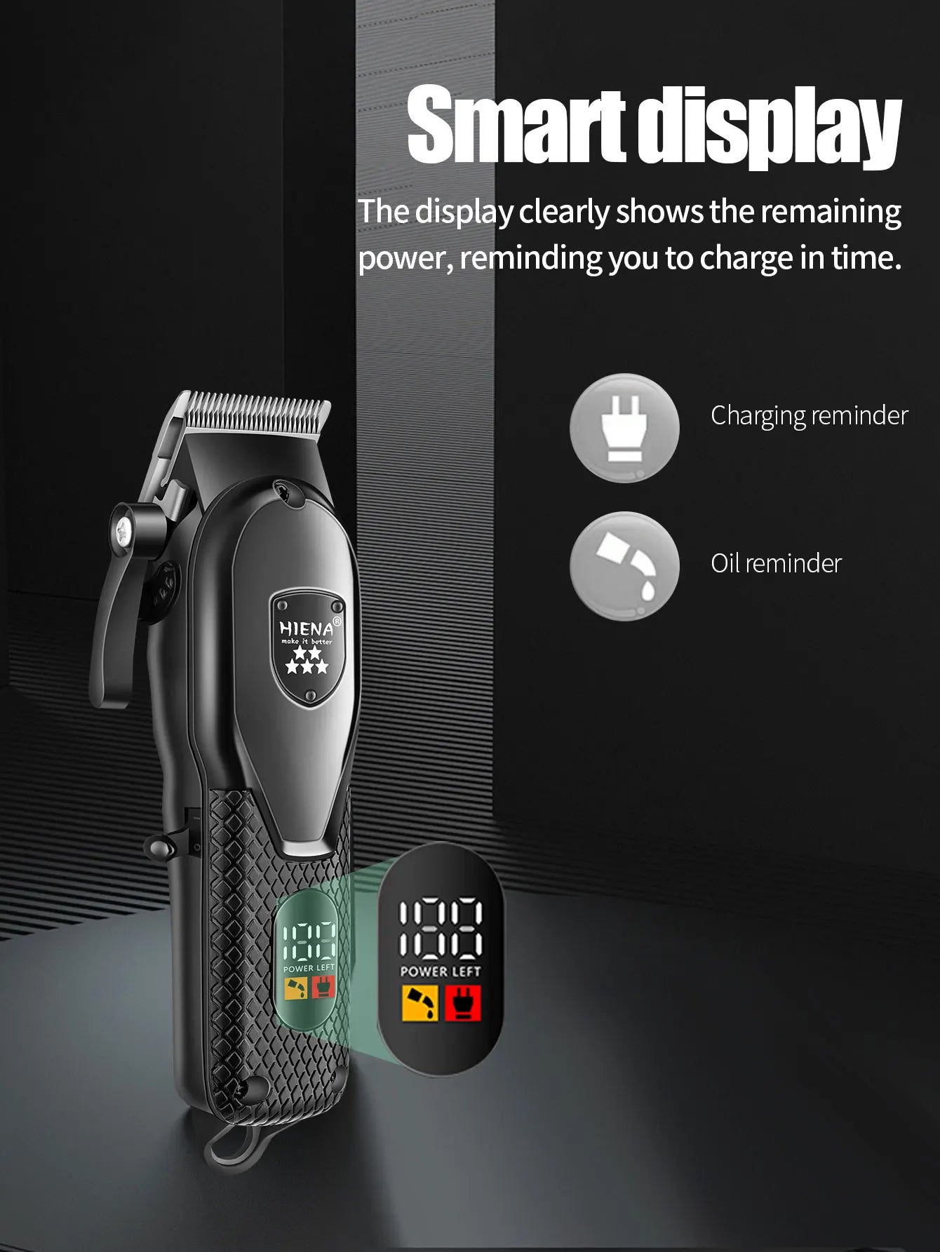hiena Hair Clipper Kit for Men Electric Shaver Hair Trimmer