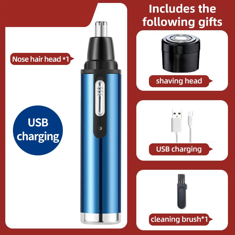 Electric Nose Hair Clipper Rechargeable Multi-kinetic Shaving
