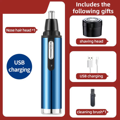 Electric Nose Hair Clipper Rechargeable Multi-kinetic Shaving