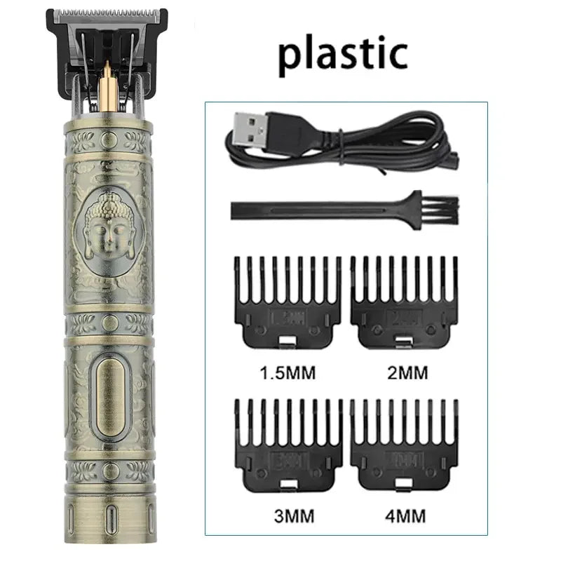 T9 LCD Electric Hairdresser Oil Shaving Head Electric Clipper