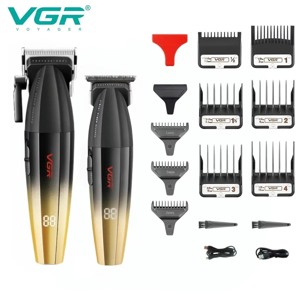 VGR Hair Trimmer Professional Electric Shaver Cordless Clippers