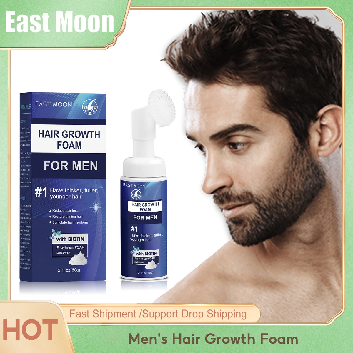 Powerful Hair Growth Foam Anti Loss Fast Growing Scalp