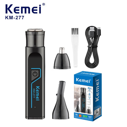 Kemei KM-277 Electric Shaver Ear/Eyebrows/Nose Hair Trimmer