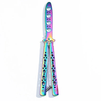 Titanium coating training set stainless steel butterfly comb