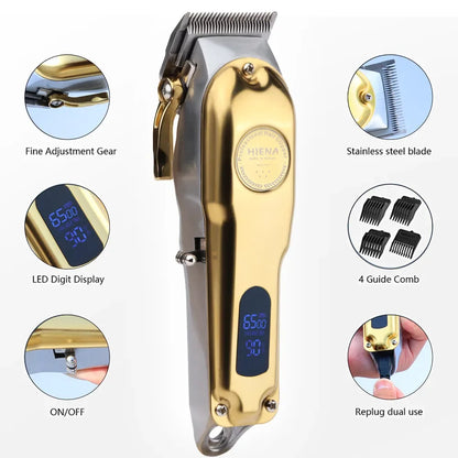 Hiena HYN-202 Professional T-Blade Hair Clippers For Men